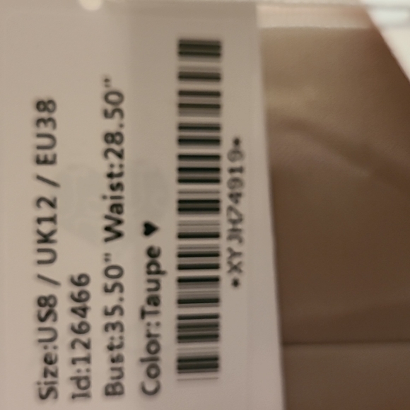 JJ'House NWOT Bridesmaid or prom dress size 8 taupe - Picture 10 of 10